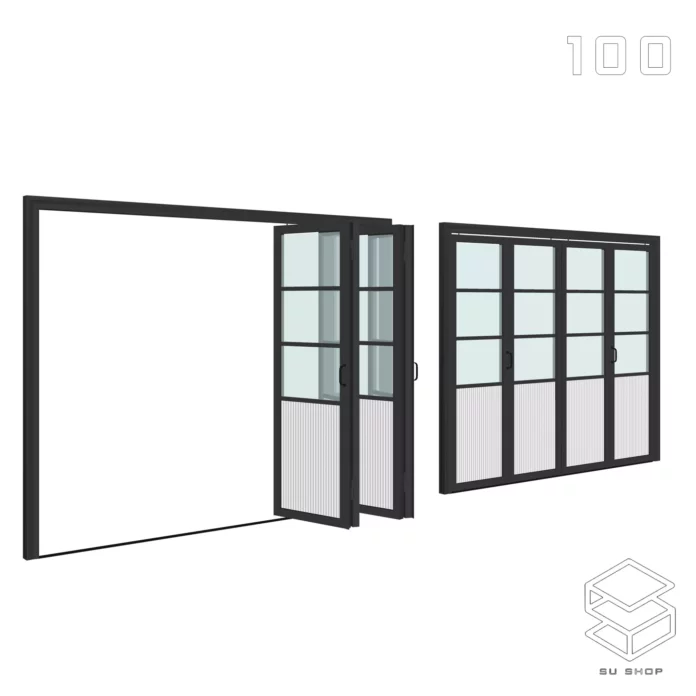 MODERN DOOR - SKETCHUP 3D MODEL - VRAY OR ENSCAPE - ID06879