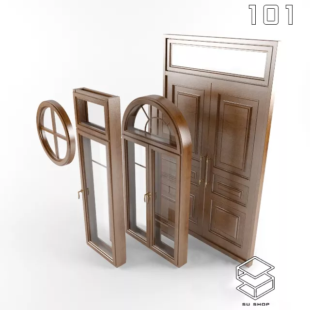 MODERN DOOR - SKETCHUP 3D MODEL - VRAY OR ENSCAPE - ID06880