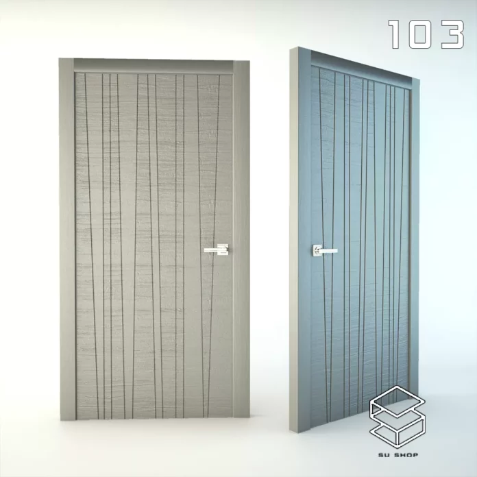 MODERN DOOR - SKETCHUP 3D MODEL - VRAY OR ENSCAPE - ID06882