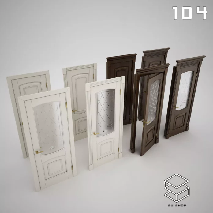 MODERN DOOR - SKETCHUP 3D MODEL - VRAY OR ENSCAPE - ID06883