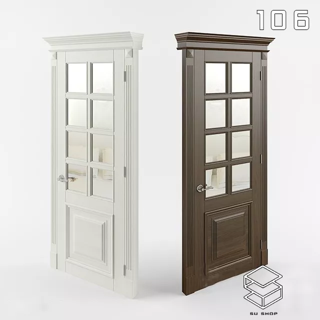 MODERN DOOR - SKETCHUP 3D MODEL - VRAY OR ENSCAPE - ID06885