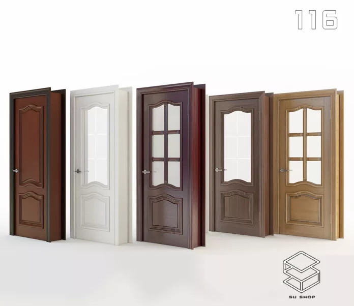 MODERN DOOR - SKETCHUP 3D MODEL - VRAY OR ENSCAPE - ID06896