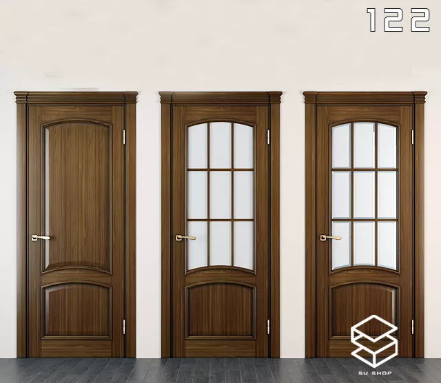 MODERN DOOR - SKETCHUP 3D MODEL - VRAY OR ENSCAPE - ID06903