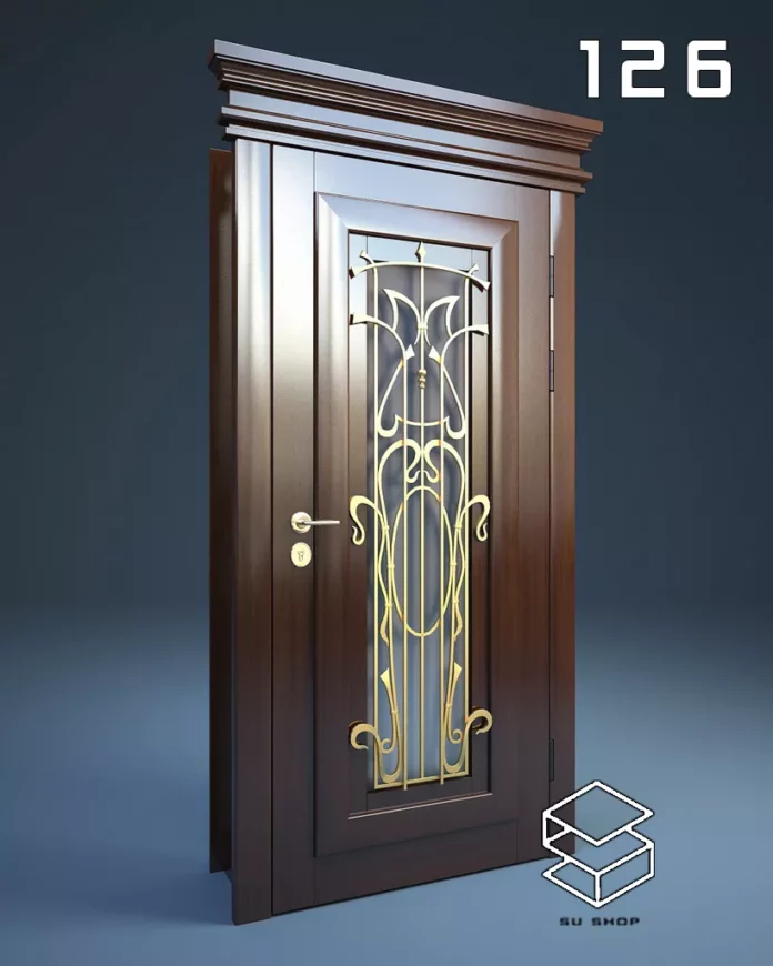MODERN DOOR - SKETCHUP 3D MODEL - VRAY OR ENSCAPE - ID06907