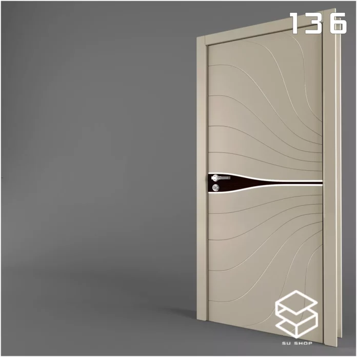 MODERN DOOR - SKETCHUP 3D MODEL - VRAY OR ENSCAPE - ID06918