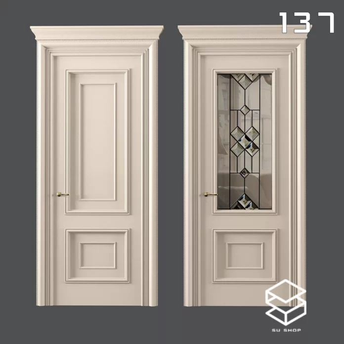 MODERN DOOR - SKETCHUP 3D MODEL - VRAY OR ENSCAPE - ID06919