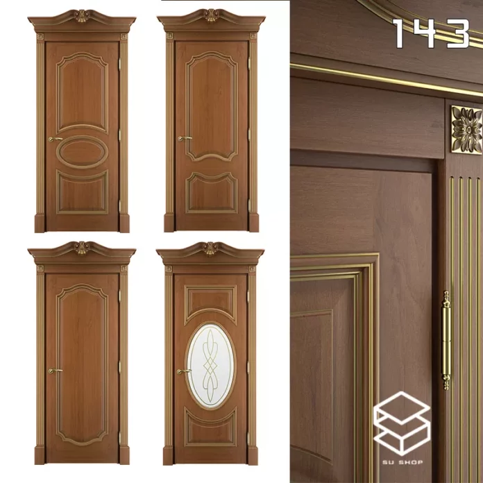 MODERN DOOR - SKETCHUP 3D MODEL - VRAY OR ENSCAPE - ID06926