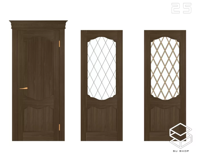 MODERN DOOR - SKETCHUP 3D MODEL - VRAY OR ENSCAPE - ID06945