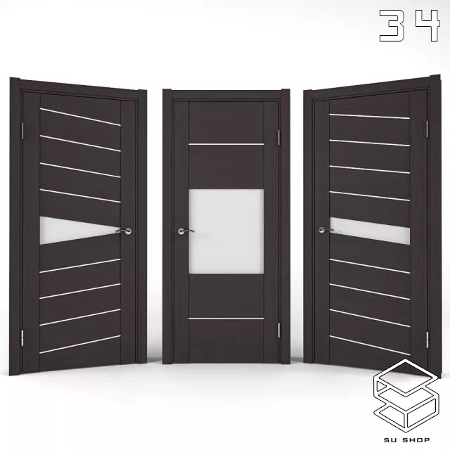 MODERN DOOR - SKETCHUP 3D MODEL - VRAY OR ENSCAPE - ID06955