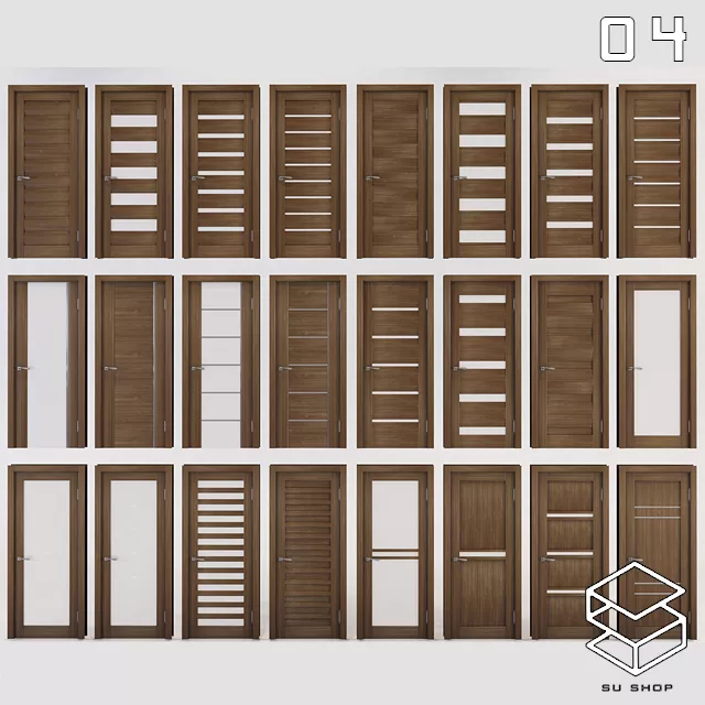 MODERN DOOR - SKETCHUP 3D MODEL - VRAY OR ENSCAPE - ID06961