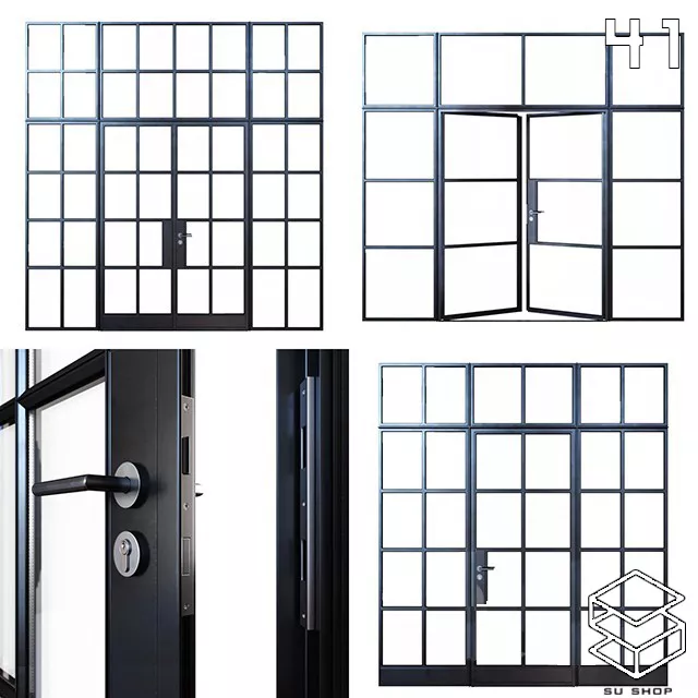 MODERN DOOR - SKETCHUP 3D MODEL - VRAY OR ENSCAPE - ID06963