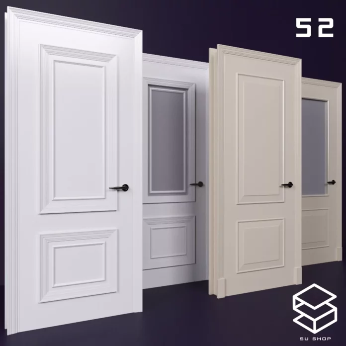 MODERN DOOR - SKETCHUP 3D MODEL - VRAY OR ENSCAPE - ID06975