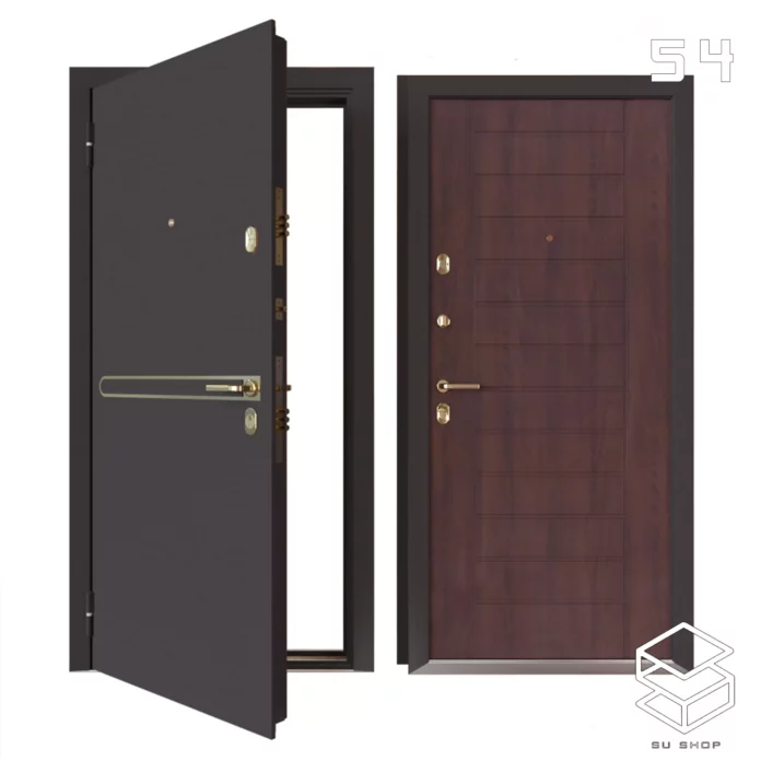 MODERN DOOR - SKETCHUP 3D MODEL - VRAY OR ENSCAPE - ID06977