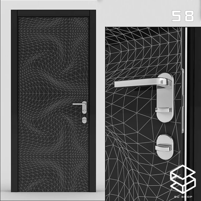 MODERN DOOR - SKETCHUP 3D MODEL - VRAY OR ENSCAPE - ID06981