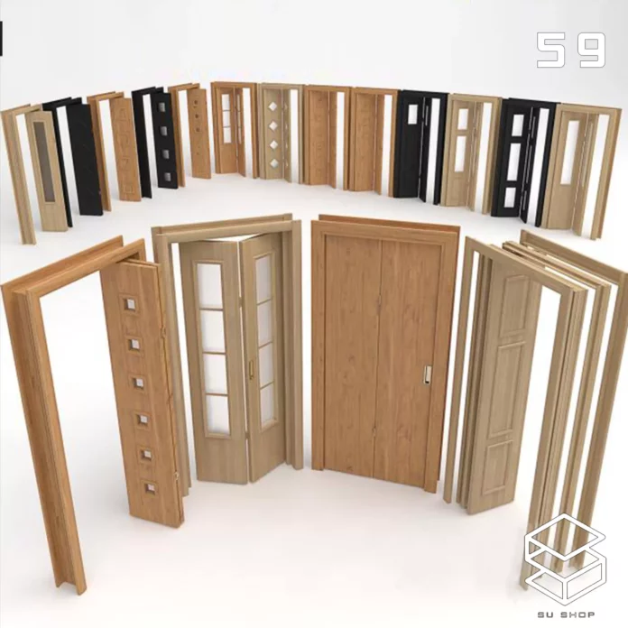 MODERN DOOR - SKETCHUP 3D MODEL - VRAY OR ENSCAPE - ID06982