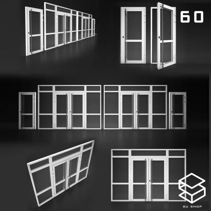 MODERN DOOR - SKETCHUP 3D MODEL - VRAY OR ENSCAPE - ID06984