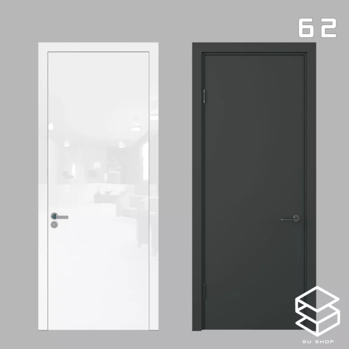 MODERN DOOR - SKETCHUP 3D MODEL - VRAY OR ENSCAPE - ID06986