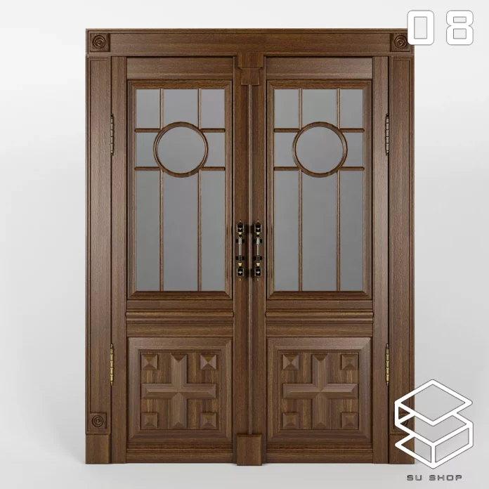 MODERN DOOR - SKETCHUP 3D MODEL - VRAY OR ENSCAPE - ID07005