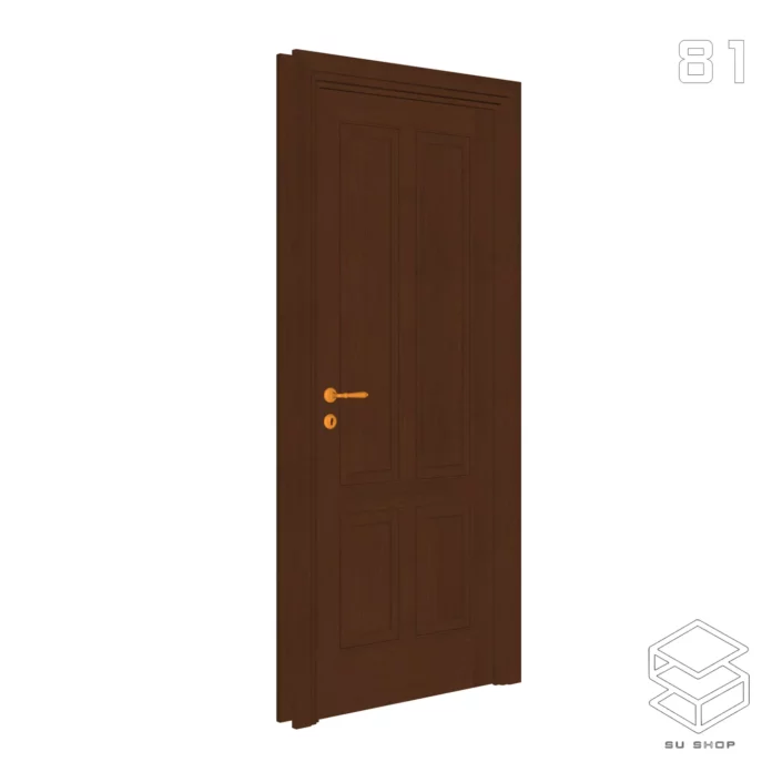 MODERN DOOR - SKETCHUP 3D MODEL - VRAY OR ENSCAPE - ID07007