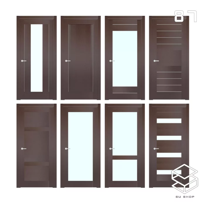 MODERN DOOR - SKETCHUP 3D MODEL - VRAY OR ENSCAPE - ID07013