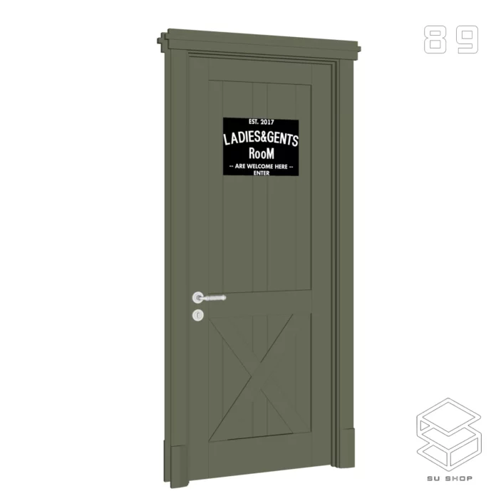 MODERN DOOR - SKETCHUP 3D MODEL - VRAY OR ENSCAPE - ID07015