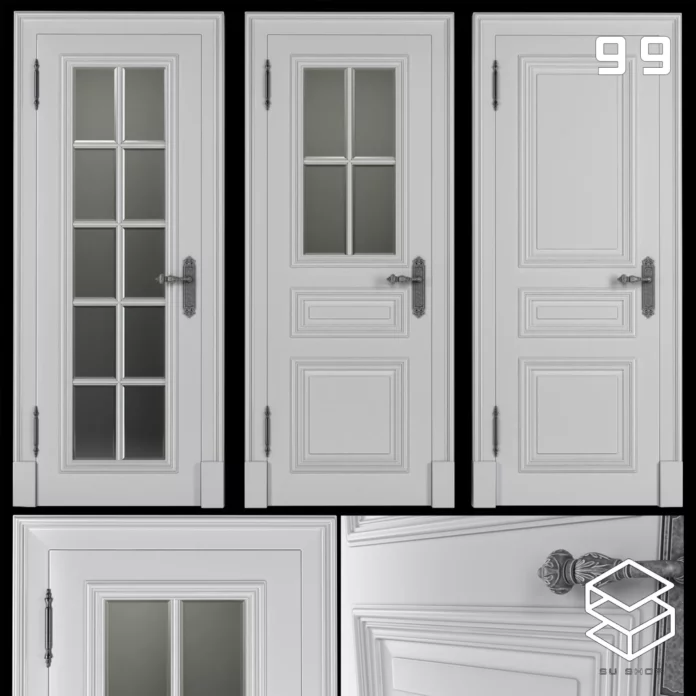 MODERN DOOR - SKETCHUP 3D MODEL - VRAY OR ENSCAPE - ID07026