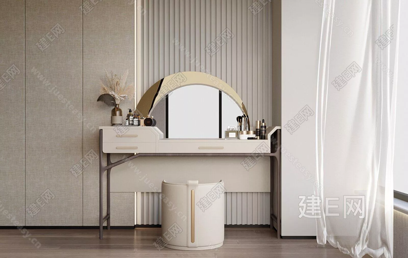 MODERN DRESSING TABLE - SKETCHUP 3D MODEL - ENSCAPE - 106515807