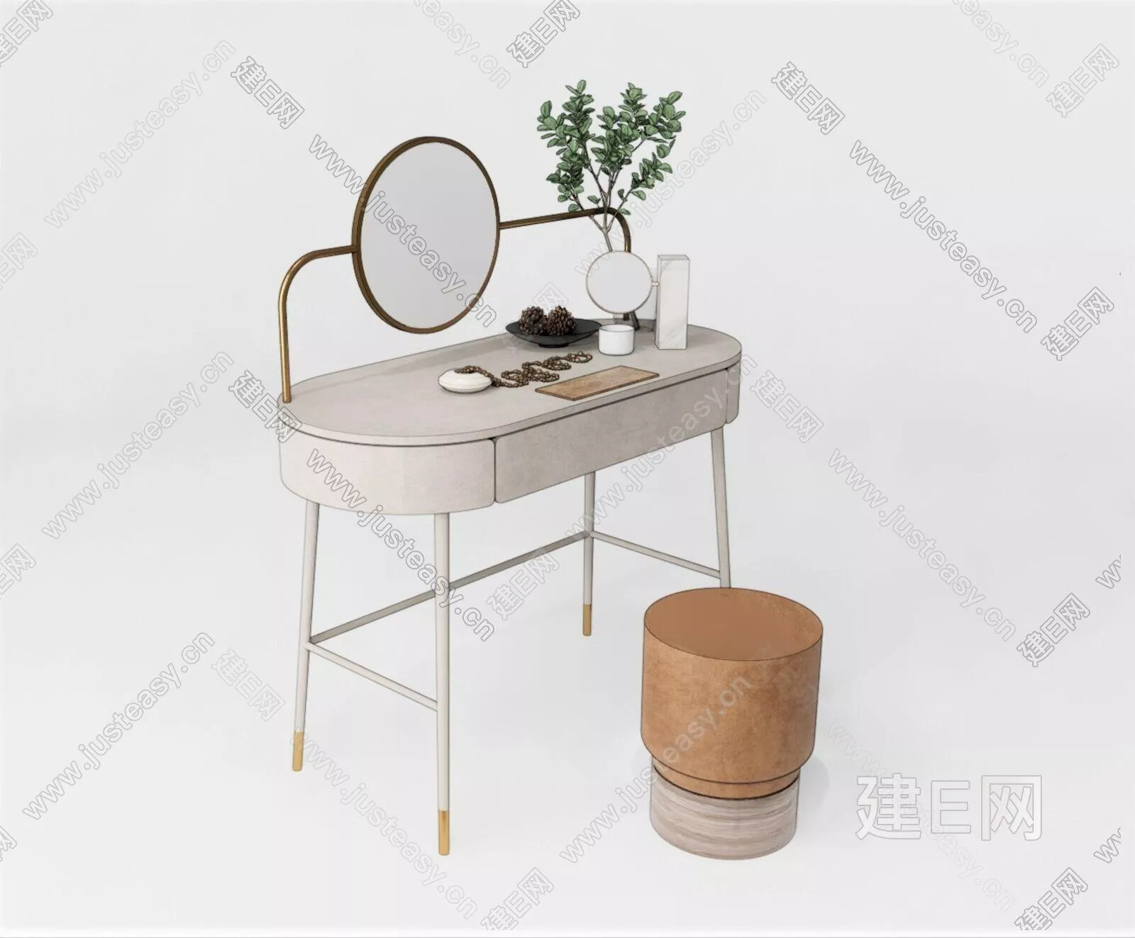 MODERN DRESSING TABLE - SKETCHUP 3D MODEL - ENSCAPE - 108938508