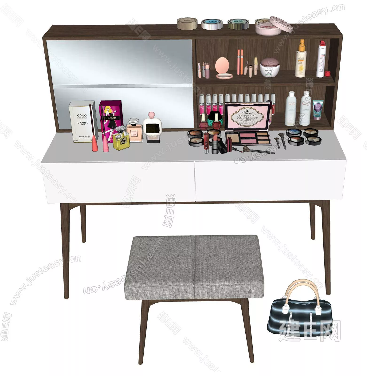 MODERN DRESSING TABLE - SKETCHUP 3D MODEL - ENSCAPE - 111231402