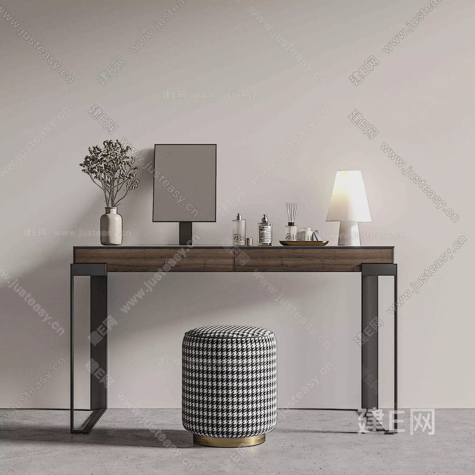 MODERN DRESSING TABLE - SKETCHUP 3D MODEL - ENSCAPE - 113919240