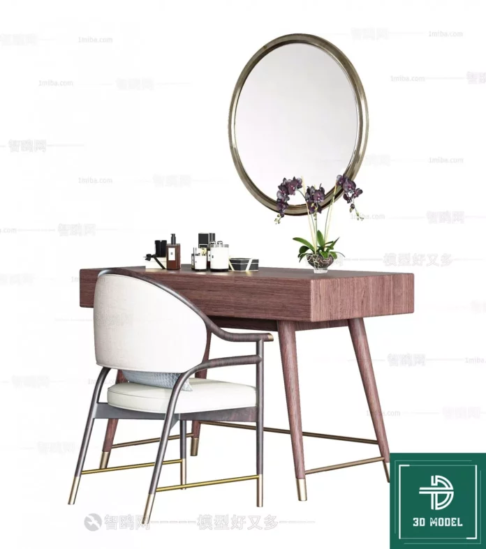 MODERN DRESSING TABLE - SKETCHUP 3D MODEL - VRAY OR ENSCAPE - ID07105