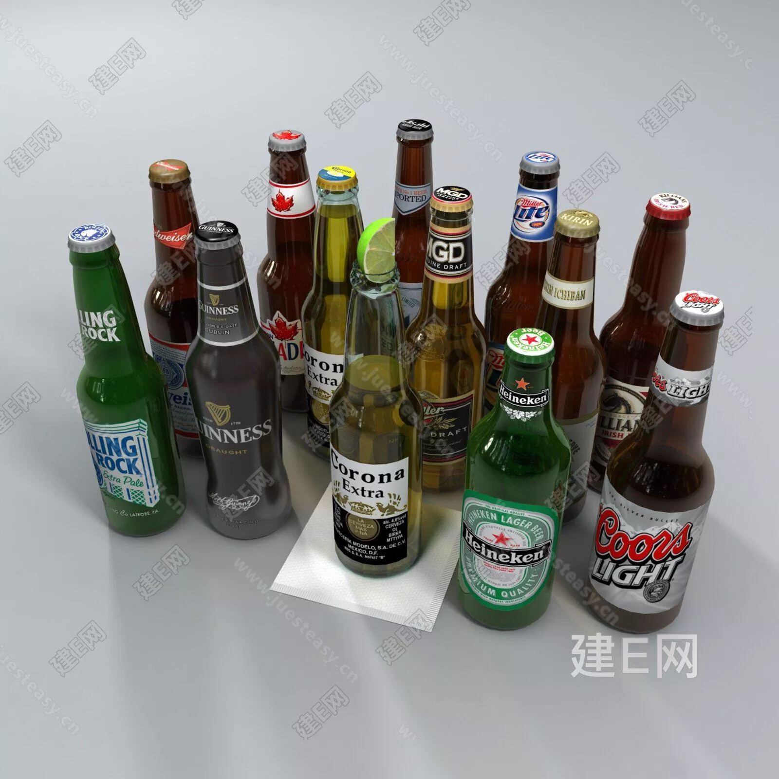 MODERN DRINDS AND FOOD - SKETCHUP 3D MODEL - ENSCAPE - 111234527