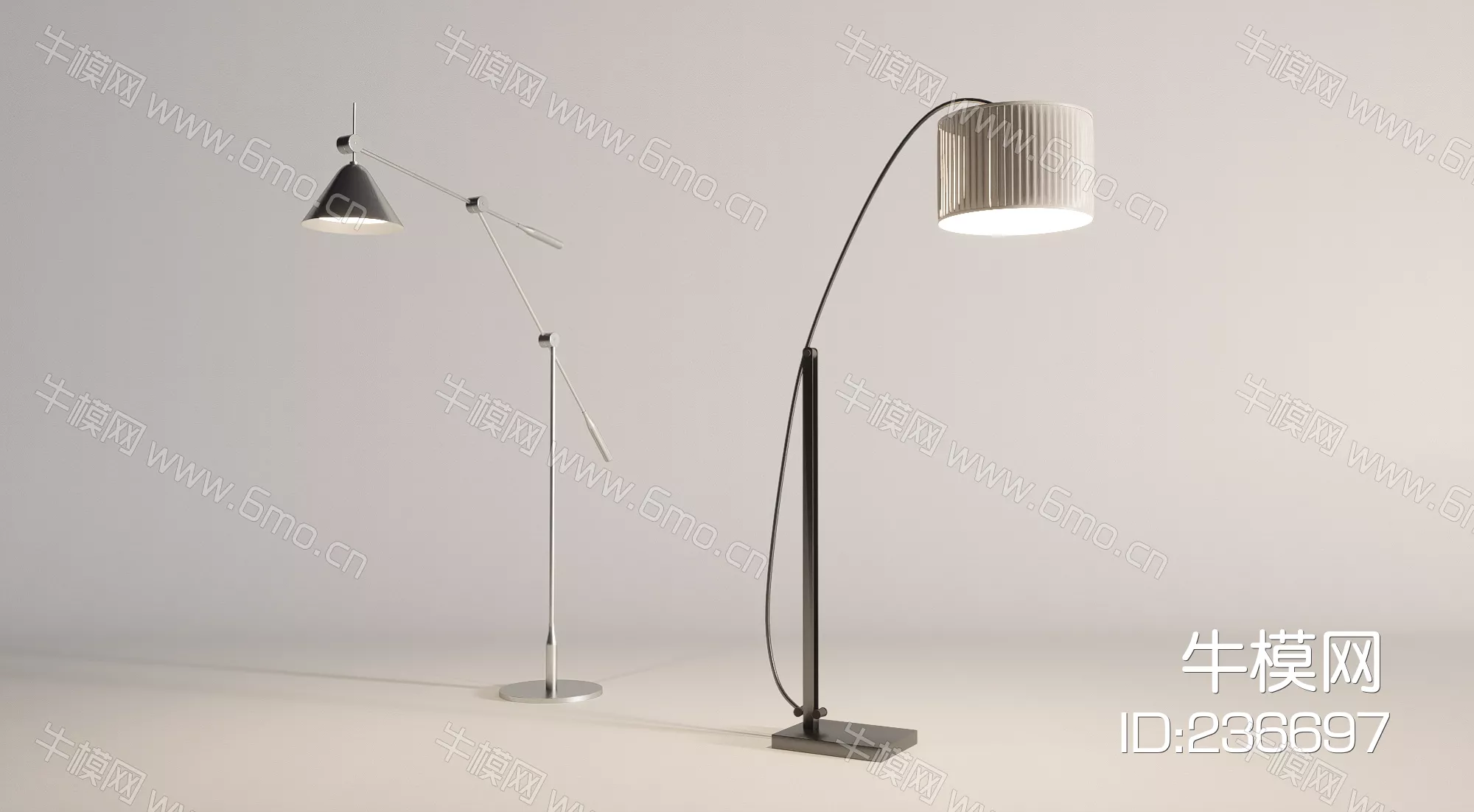 MODERN FLOOR LAMP - SKETCHUP 3D MODEL - ENSCAPE - 236697