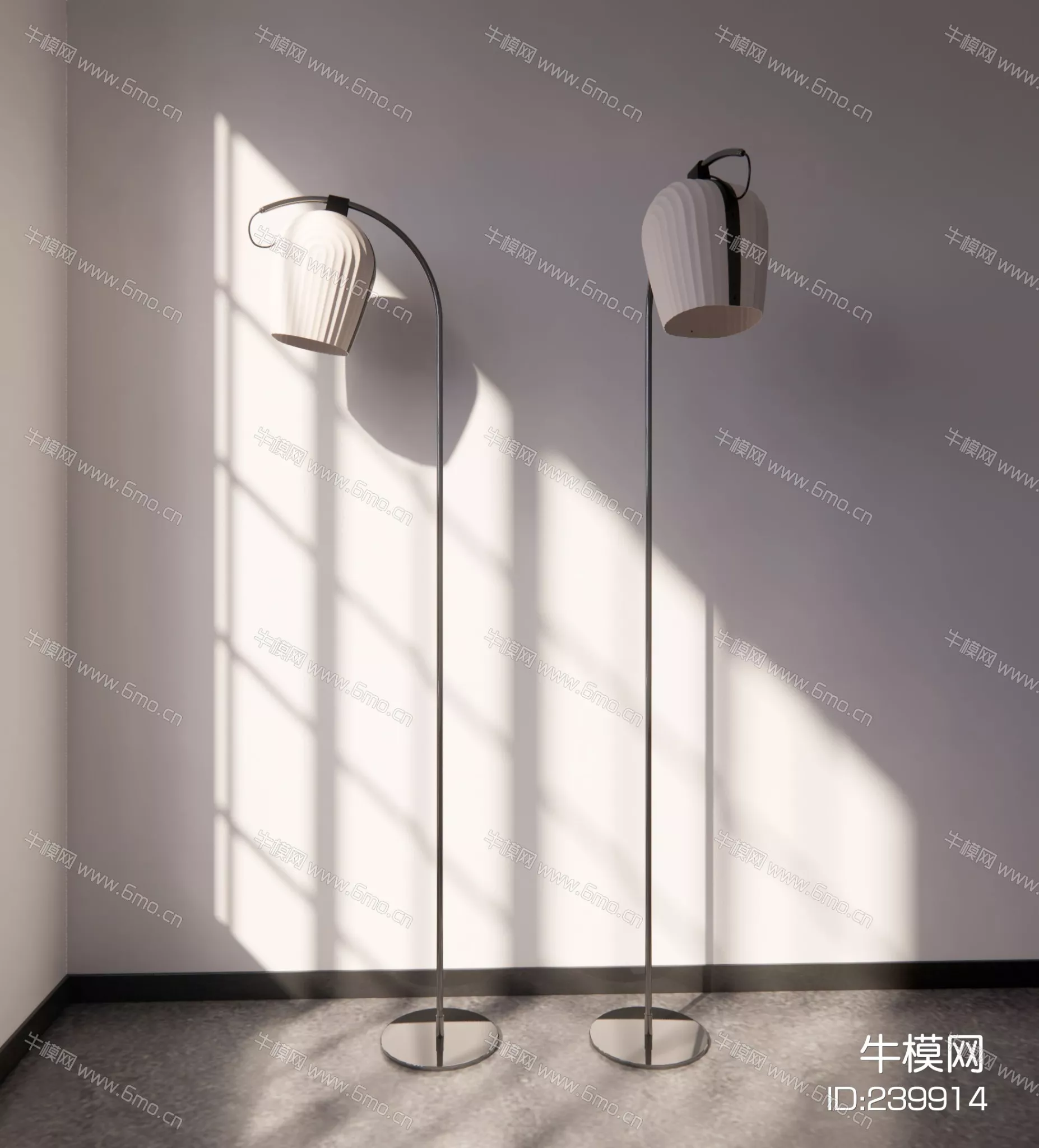 MODERN FLOOR LAMP - SKETCHUP 3D MODEL - ENSCAPE - 239914