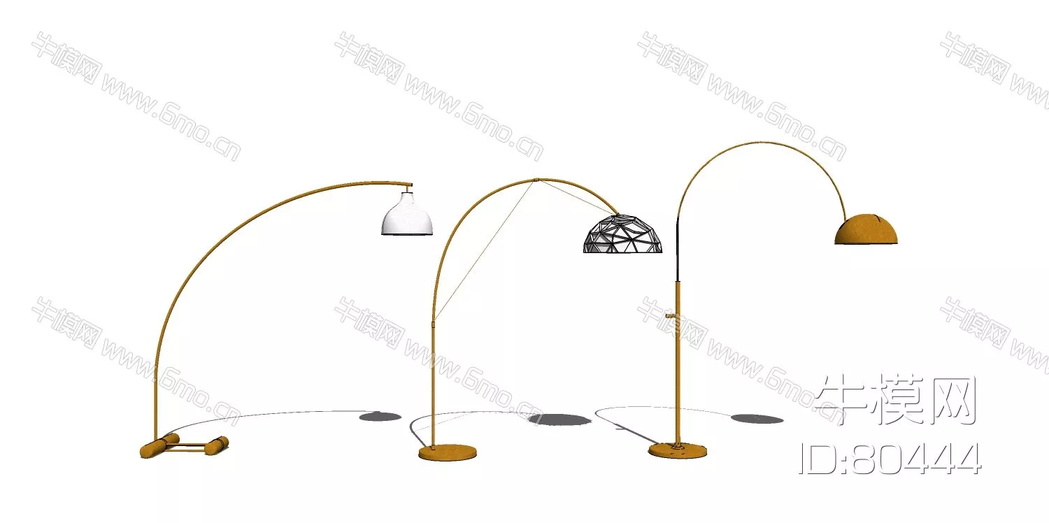 MODERN FLOOR LAMP - SKETCHUP 3D MODEL - ENSCAPE - 80444