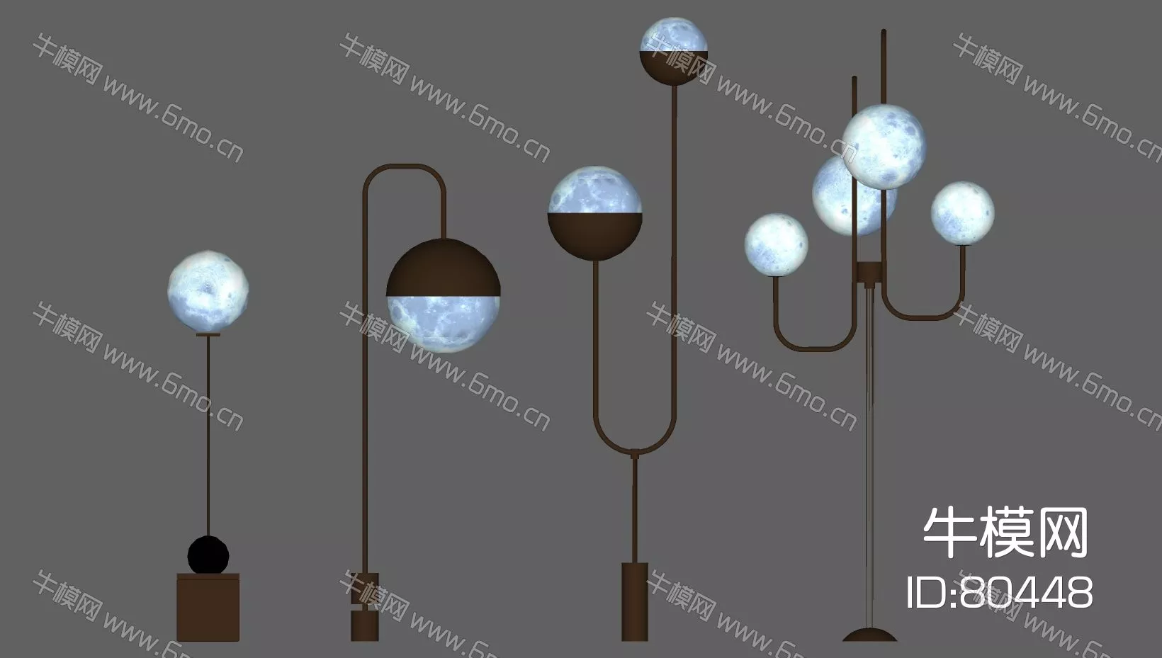 MODERN FLOOR LAMP - SKETCHUP 3D MODEL - ENSCAPE - 80448