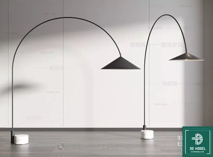 MODERN FLOOR LAMP - SKETCHUP 3D MODEL - VRAY OR ENSCAPE - ID07272