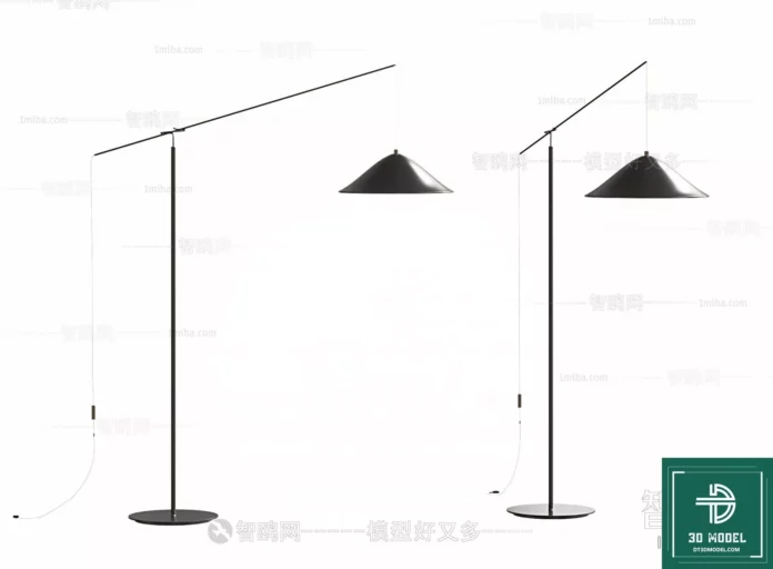 MODERN FLOOR LAMP - SKETCHUP 3D MODEL - VRAY OR ENSCAPE - ID07274
