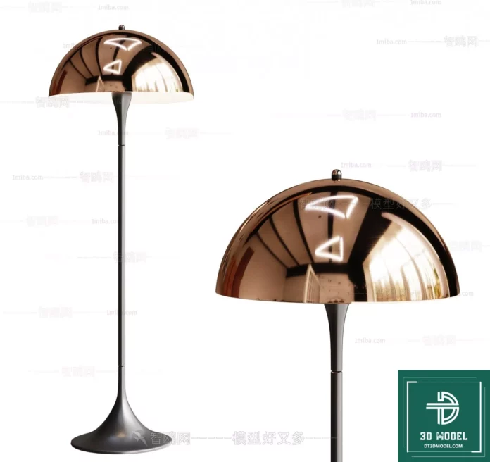 MODERN FLOOR LAMP - SKETCHUP 3D MODEL - VRAY OR ENSCAPE - ID07300