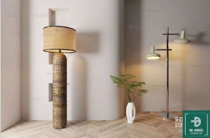 MODERN FLOOR LAMP - SKETCHUP 3D MODEL - VRAY OR ENSCAPE - ID07306
