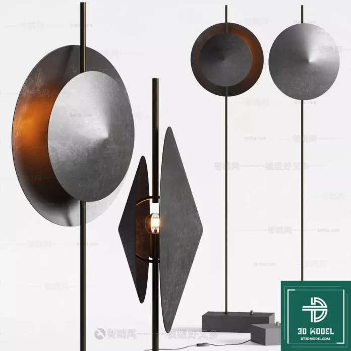 MODERN FLOOR LAMP - SKETCHUP 3D MODEL - VRAY OR ENSCAPE - ID07311