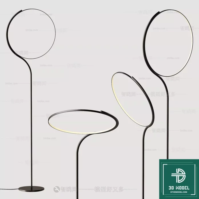 MODERN FLOOR LAMP - SKETCHUP 3D MODEL - VRAY OR ENSCAPE - ID07314