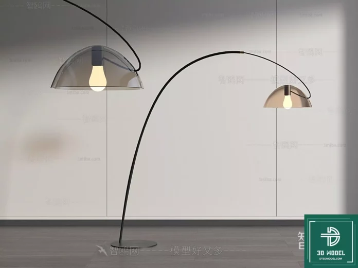 MODERN FLOOR LAMP - SKETCHUP 3D MODEL - VRAY OR ENSCAPE - ID07317