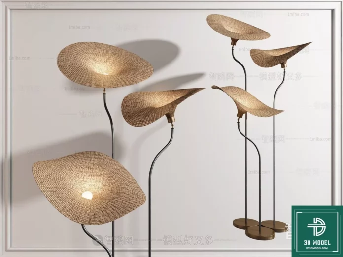 MODERN FLOOR LAMP - SKETCHUP 3D MODEL - VRAY OR ENSCAPE - ID07319