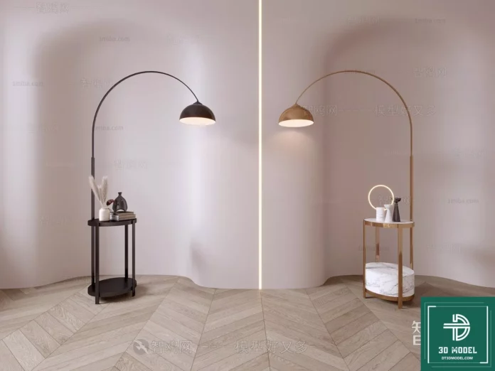 MODERN FLOOR LAMP - SKETCHUP 3D MODEL - VRAY OR ENSCAPE - ID07330