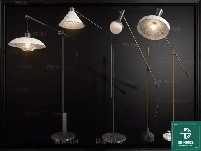 MODERN FLOOR LAMP - SKETCHUP 3D MODEL - VRAY OR ENSCAPE - ID07331