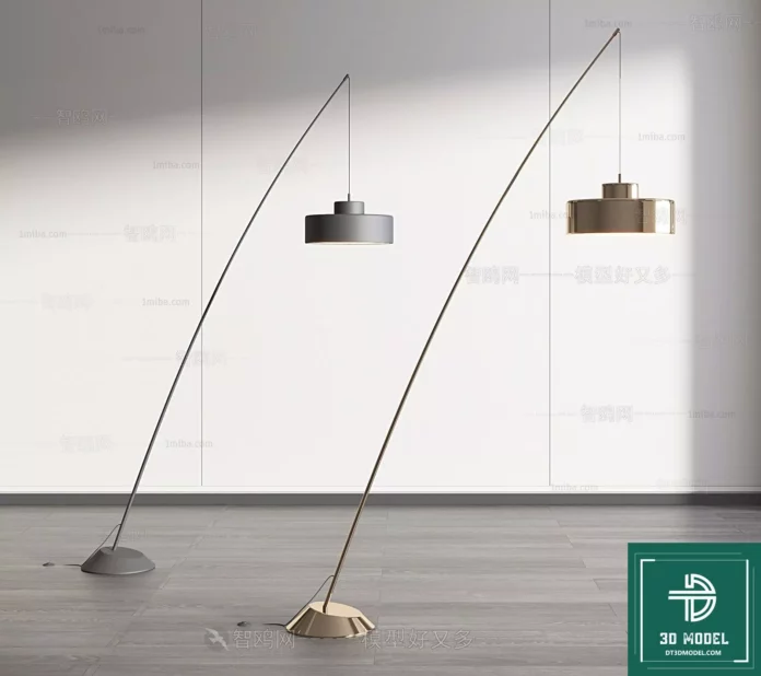 MODERN FLOOR LAMP - SKETCHUP 3D MODEL - VRAY OR ENSCAPE - ID07354