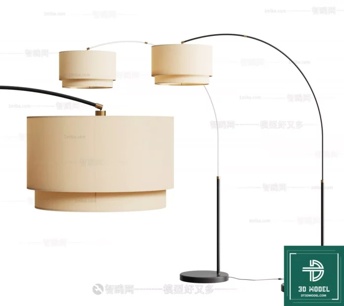 MODERN FLOOR LAMP - SKETCHUP 3D MODEL - VRAY OR ENSCAPE - ID07355