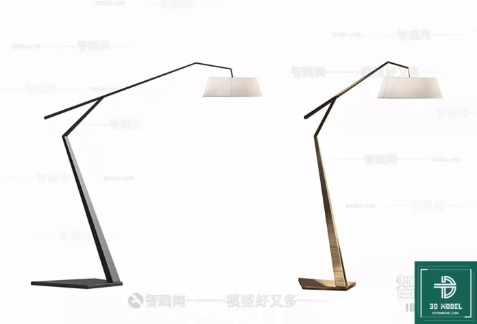 MODERN FLOOR LAMP - SKETCHUP 3D MODEL - VRAY OR ENSCAPE - ID07357