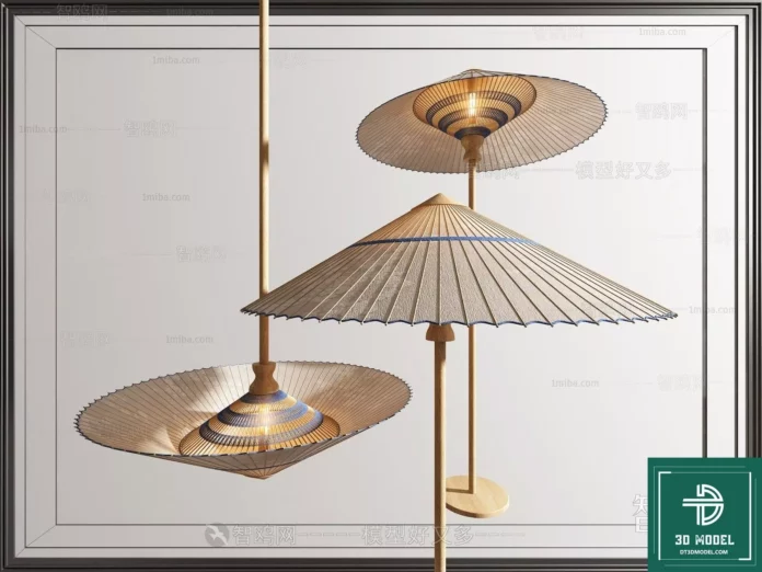 MODERN FLOOR LAMP - SKETCHUP 3D MODEL - VRAY OR ENSCAPE - ID07358